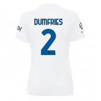 Fotbalové Dres Inter Milan Denzel Dumfries #2 Dámské Venkovní 2023-24 Krátký Rukáv